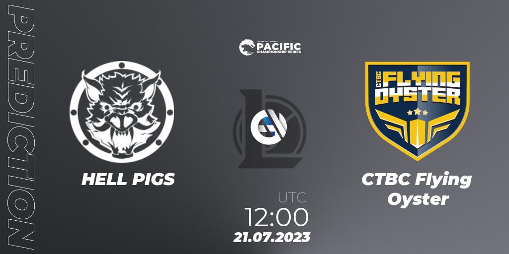 HELL PIGS - CTBC Flying Oyster: Maç tahminleri. 21.07.2023 at 12:15, LoL, PACIFIC Championship series Group Stage