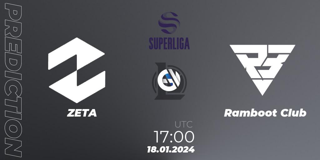 ZETA - Ramboot Club: Maç tahminleri. 18.01.24, LoL, Superliga Spring 2024 - Group Stage