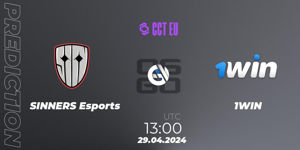 SINNERS Esports - 1WIN: Maç tahminleri. 29.04.2024 at 13:15, Counter-Strike (CS2), CCT Season 2 Europe Series 1