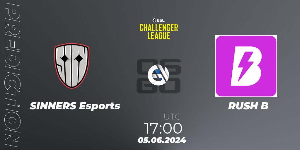 SINNERS Esports - RUSH B: Maç tahminleri. 05.06.2024 at 17:00, Counter-Strike (CS2), ESL Challenger League Season 47: Europe