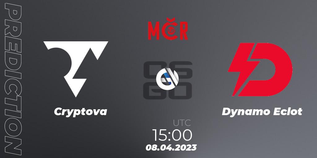 Cryptova - Dynamo Eclot: Maç tahminleri. 08.04.2023 at 16:40, Counter-Strike (CS2), Tipsport Cup Prague Spring 2023