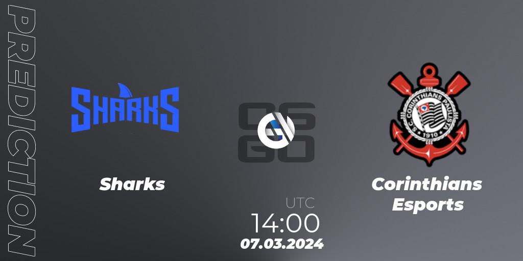 Sharks - Corinthians Esports: Maç tahminleri. 07.03.24, CS2 (CS:GO), RES Latin American Series #2