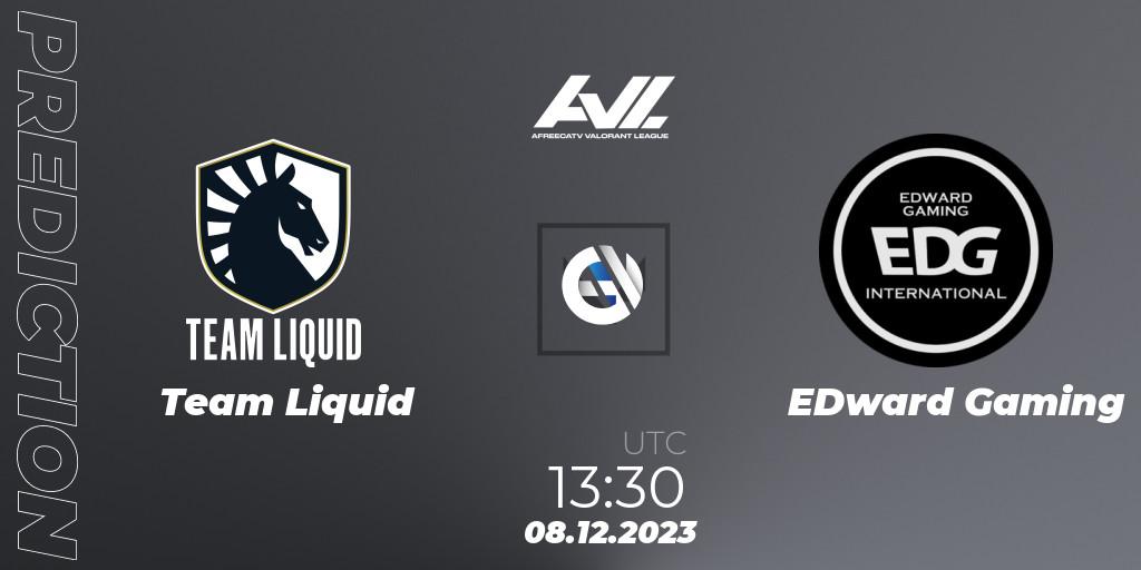 Team Liquid - EDward Gaming: Maç tahminleri. 08.12.23, VALORANT, AfreecaTV VALORANT LEAGUE