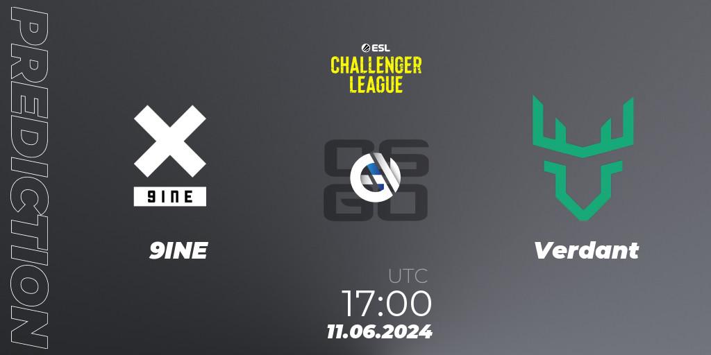 9INE - Verdant: Maç tahminleri. 11.06.2024 at 17:00, Counter-Strike (CS2), ESL Challenger League Season 47 Relegation: Europe