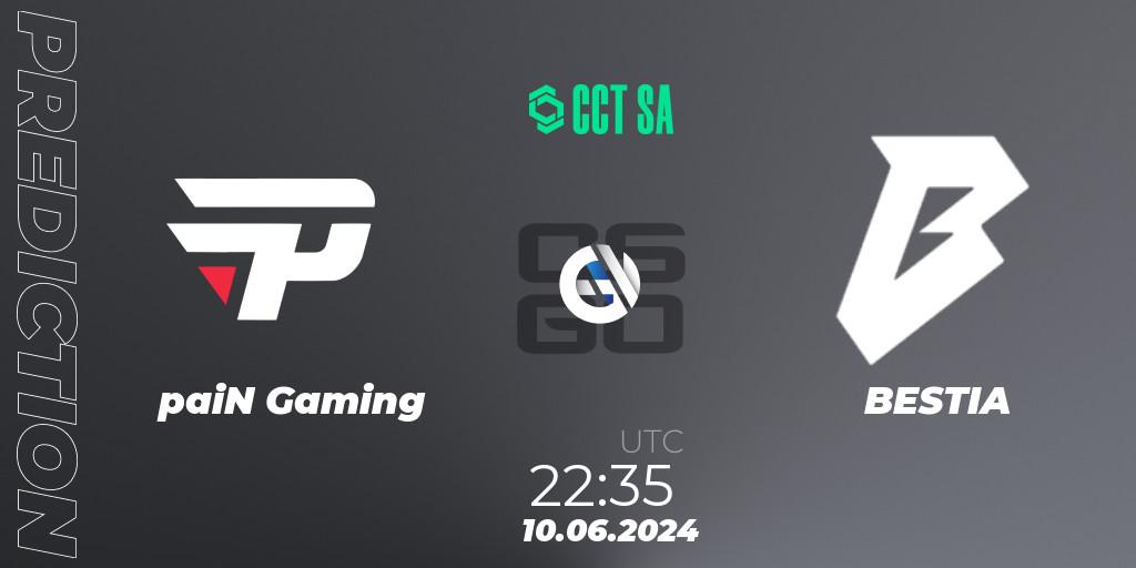 paiN Gaming - BESTIA: Maç tahminleri. 10.06.2024 at 22:35, Counter-Strike (CS2), CCT Season 2 South America Series 1