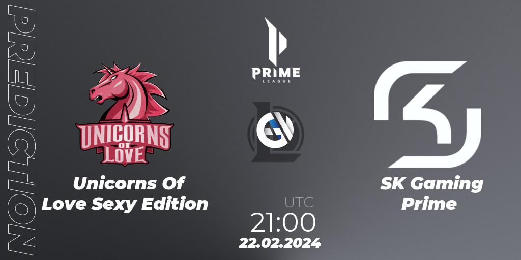 Unicorns Of Love Sexy Edition - SK Gaming Prime: Maç tahminleri. 22.02.24, LoL, Prime League Spring 2024 - Group Stage