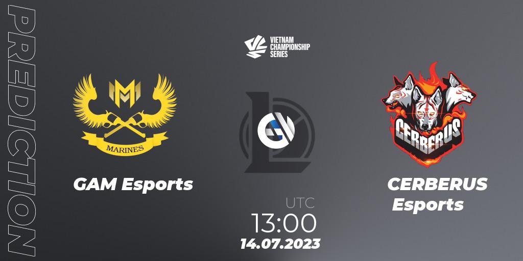 GAM Esports - CERBERUS Esports: Maç tahminleri. 14.07.2023 at 13:00, LoL, VCS Dusk 2023