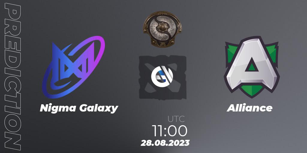 Nigma Galaxy - Alliance: Maç tahminleri. 28.08.2023 at 12:00, Dota 2, The International 2023 - Western Europe Qualifier