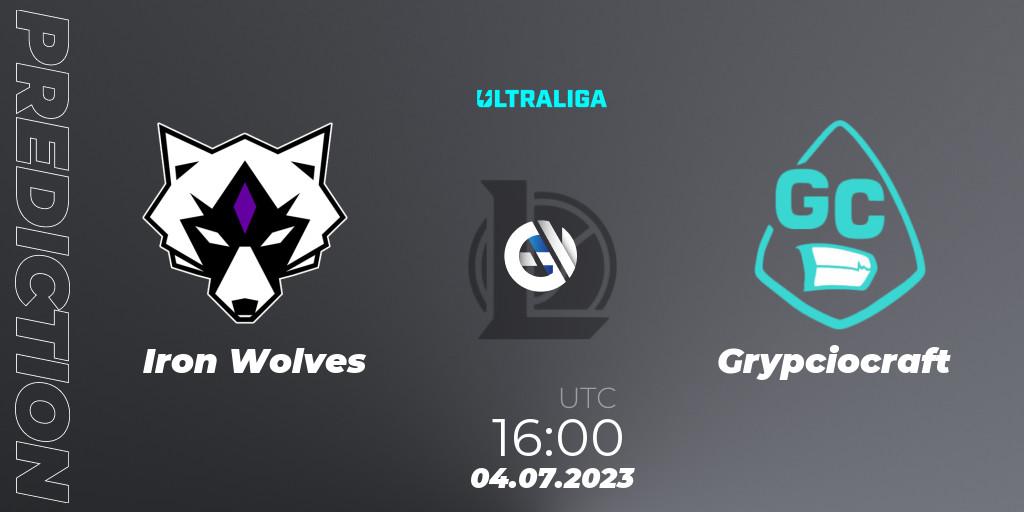 Iron Wolves - Grypciocraft: Maç tahminleri. 04.07.2023 at 16:00, LoL, Ultraliga Season 10 2023 Regular Season