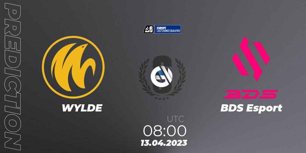 WYLDE - BDS Esport: Maç tahminleri. 13.04.23, Rainbow Six, Europe League 2023 - Stage 1 - Last Chance Qualifiers