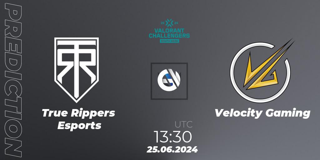 True Rippers Esports - Velocity Gaming: Maç tahminleri. 25.06.2024 at 13:30, VALORANT, VALORANT Challengers 2024: South Asia - Split 2