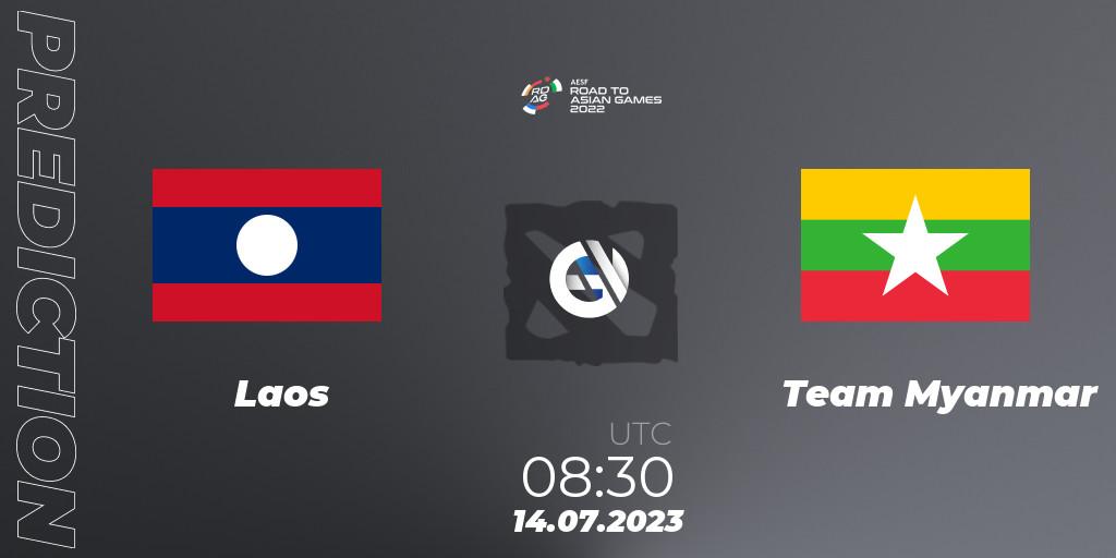 Laos - Team Myanmar: Maç tahminleri. 14.07.2023 at 08:30, Dota 2, 2022 AESF Road to Asian Games - Southeast Asia