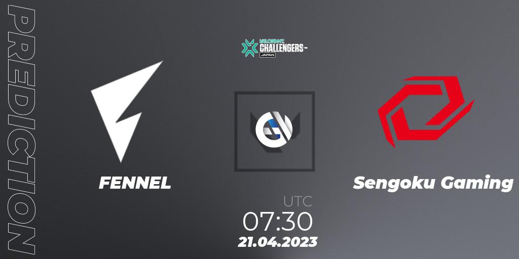 FENNEL - Sengoku Gaming: Maç tahminleri. 21.04.23, VALORANT, VALORANT Challengers 2023: Japan Split 2 Group stage