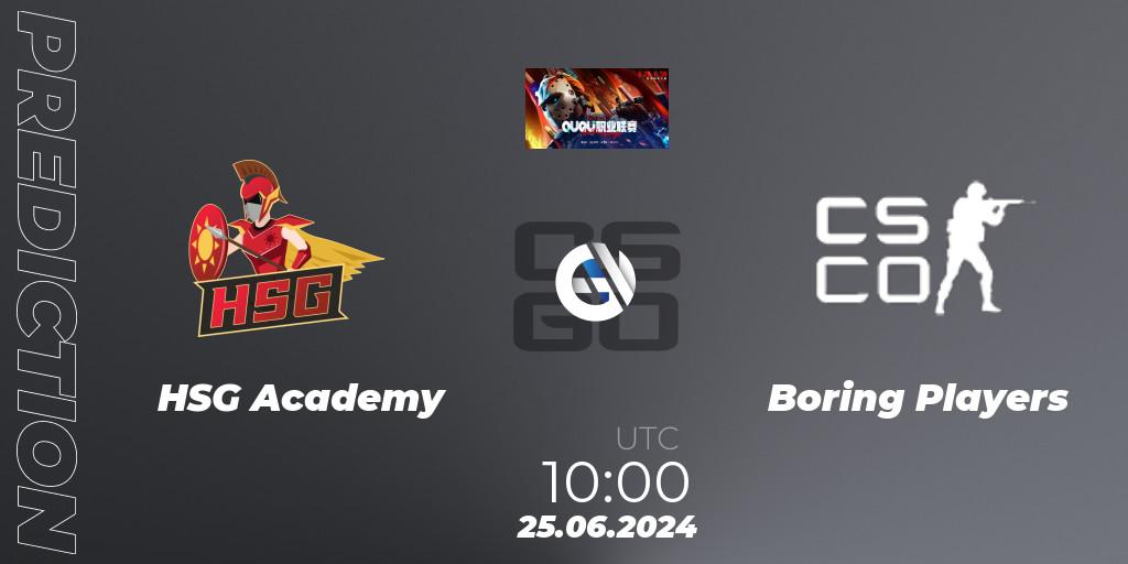 HSG Academy - Boring Players: Maç tahminleri. 25.06.2024 at 10:00, Counter-Strike (CS2), QU Pro League
