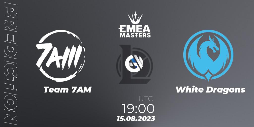 Team 7AM - White Dragons: Maç tahminleri. 15.08.23, LoL, EMEA Masters Summer 2023