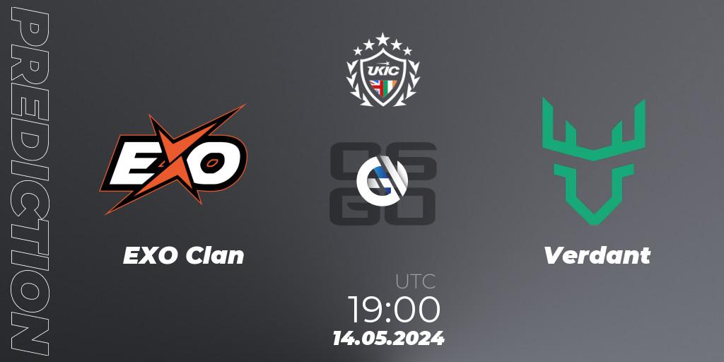 EXO Clan - Verdant: Maç tahminleri. 17.05.2024 at 18:00, Counter-Strike (CS2), UKIC League Season 2: Division 1