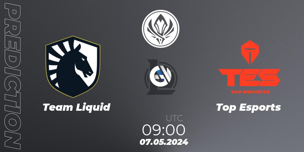 Team Liquid - Top Esports: Maç tahminleri. 07.05.24, LoL, Mid Season Invitational 2024 - Bracket Stage