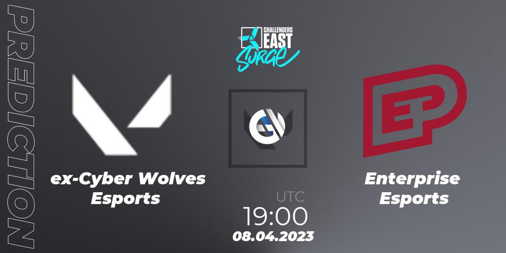 ex-Cyber Wolves Esports - Enterprise Esports: Maç tahminleri. 08.04.2023 at 19:10, VALORANT, VALORANT Challengers East: Surge - Split 2 - Regular Season