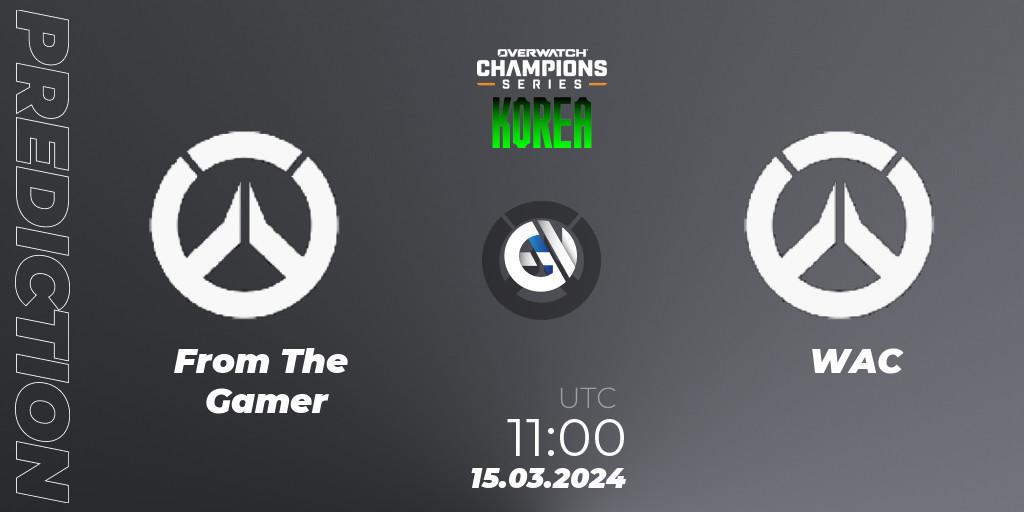 From The Gamer - WAC: Maç tahminleri. 15.03.2024 at 11:00, Overwatch, Overwatch Champions Series 2024 - Stage 1 Korea