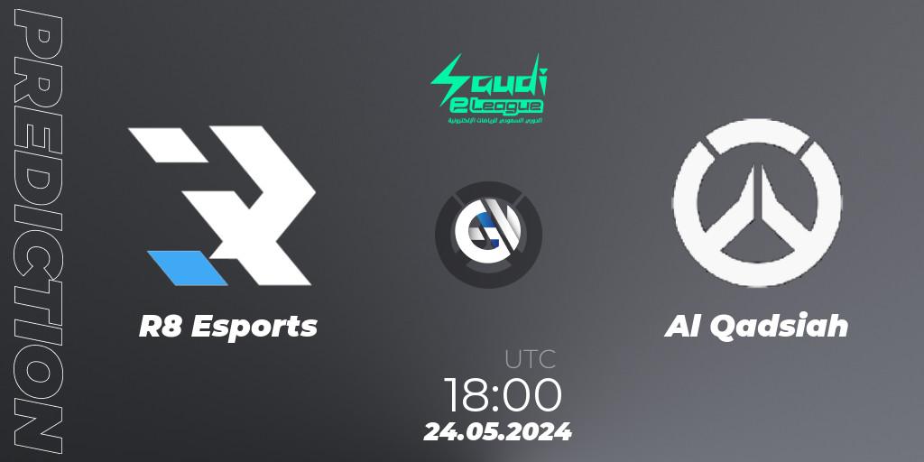 R8 Esports - Al Qadsiah: Maç tahminleri. 24.05.2024 at 18:00, Overwatch, Saudi eLeague 2024 - Major 2 Phase 2