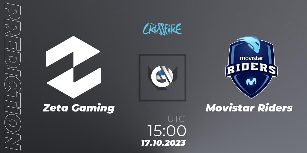 Zeta Gaming - Movistar Riders: Maç tahminleri. 17.10.2023 at 15:00, VALORANT, LVP - Crossfire Cup 2023: Contenders #2