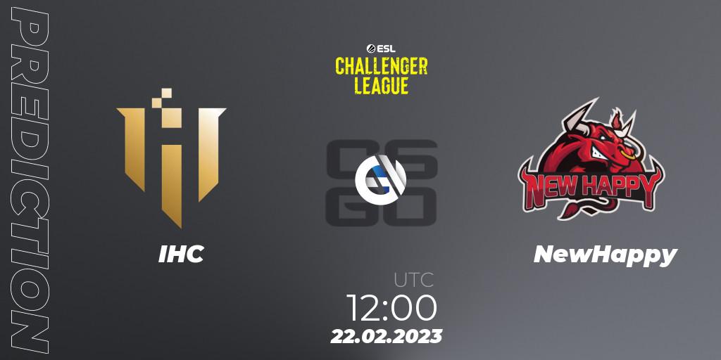 IHC - NewHappy: Maç tahminleri. 22.02.2023 at 12:00, Counter-Strike (CS2), ESL Challenger League Season 44: Asia-Pacific