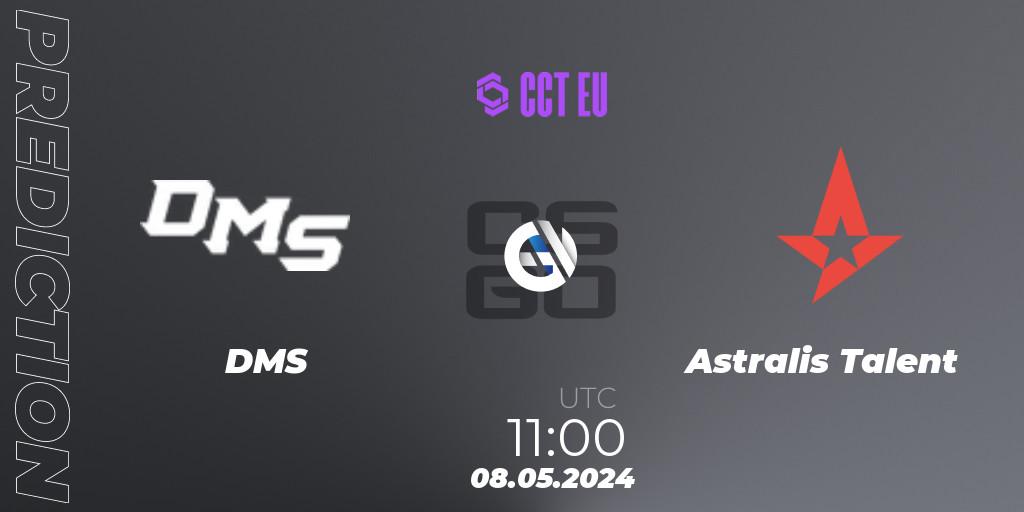 DMS - Astralis Talent: Maç tahminleri. 08.05.2024 at 11:00, Counter-Strike (CS2), CCT Season 2 European Series #3 Play-In