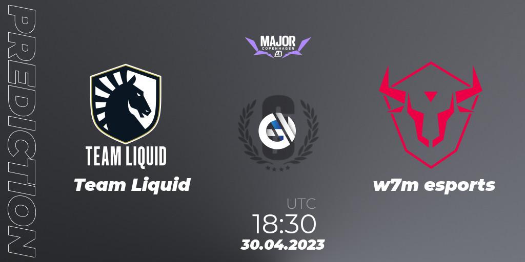 Team Liquid - w7m esports: Maç tahminleri. 30.04.2023 at 17:45, Rainbow Six, BLAST R6 Major Copenhagen 2023