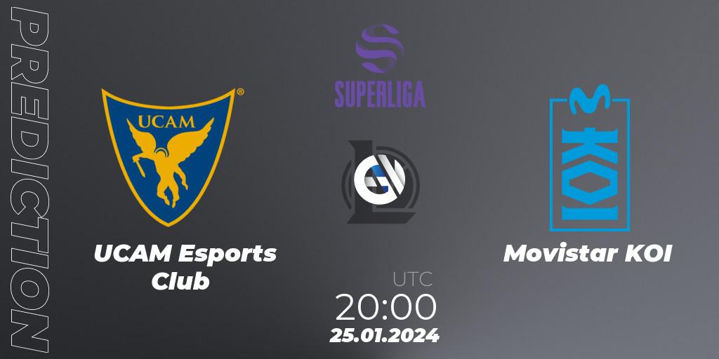 UCAM Esports Club - Movistar KOI: Maç tahminleri. 25.01.2024 at 20:00, LoL, Superliga Spring 2024 - Group Stage