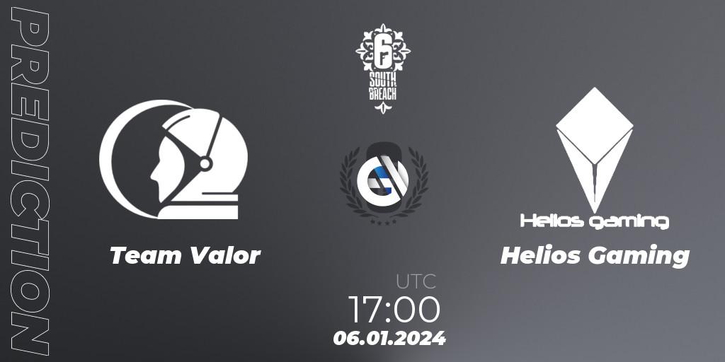 Team Valor - Helios Gaming: Maç tahminleri. 06.01.2024 at 17:00, Rainbow Six, R6 South Breach