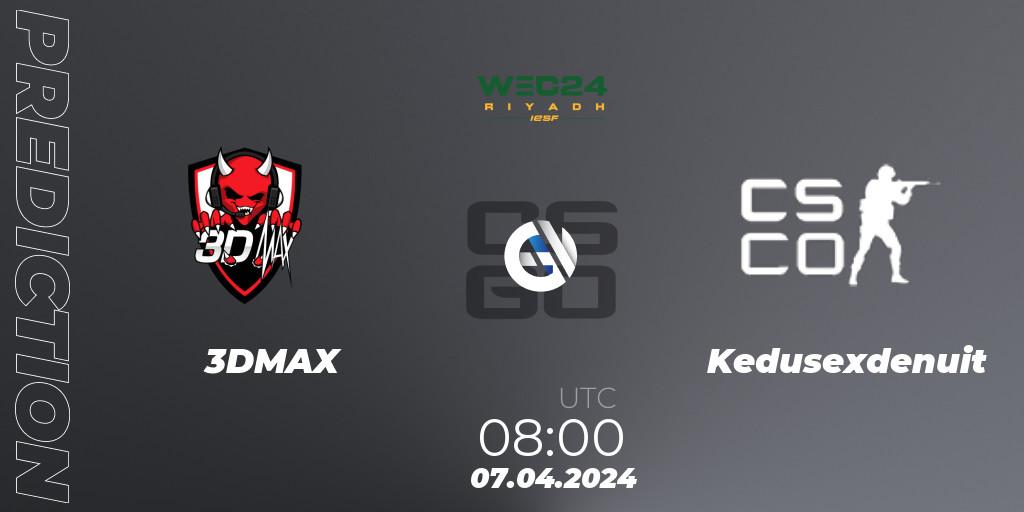 3DMAX - Kedusexdenuit: Maç tahminleri. 07.04.2024 at 08:00, Counter-Strike (CS2), IESF World Esports Championship 2024: French Qualifier