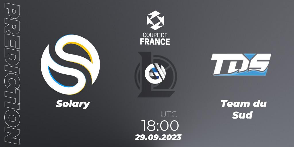 Solary - Team du Sud: Maç tahminleri. 29.09.2023 at 15:30, LoL, Coupe de France 2023