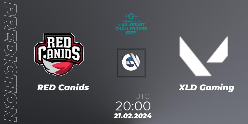 RED Canids - XLD Gaming: Maç tahminleri. 21.02.2024 at 20:00, VALORANT, VALORANT Challengers Brazil 2024: Split 1