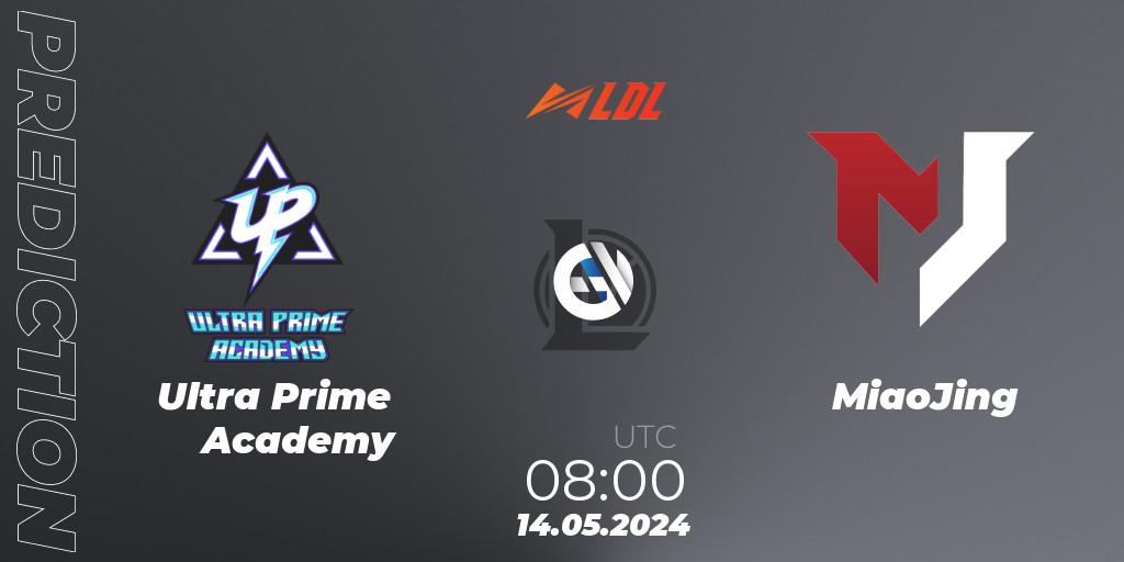 Ultra Prime Academy - MiaoJing: Maç tahminleri. 14.05.2024 at 08:00, LoL, LDL 2024 - Stage 2