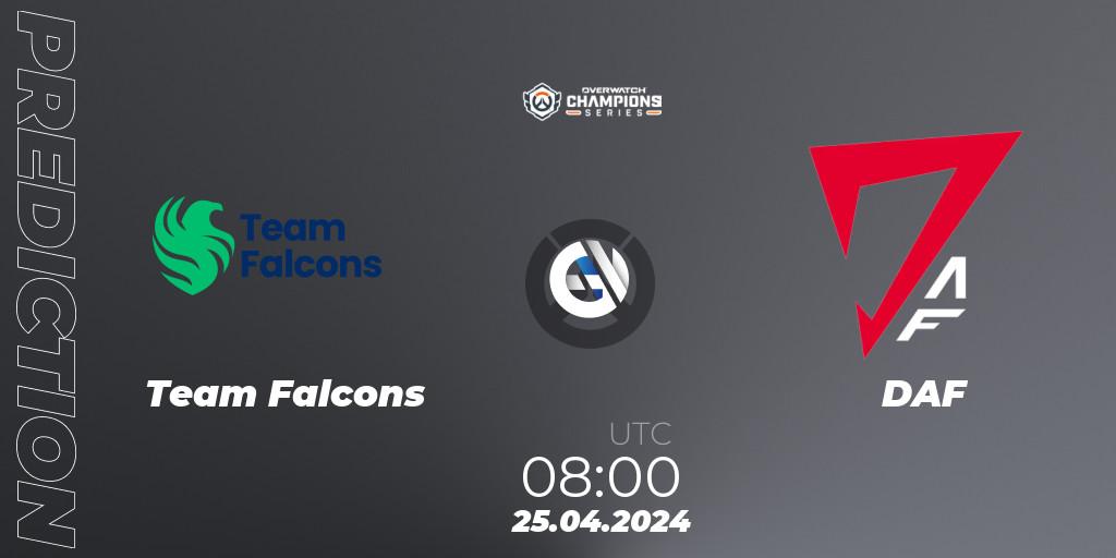 Team Falcons - DAF: Maç tahminleri. 25.04.2024 at 06:00, Overwatch, Overwatch Champions Series 2024 - Asia Stage 1 Main Event