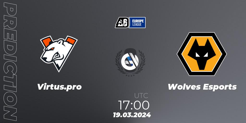 Virtus.pro - Wolves Esports: Maç tahminleri. 19.03.24, Rainbow Six, Europe League 2024 - Stage 1