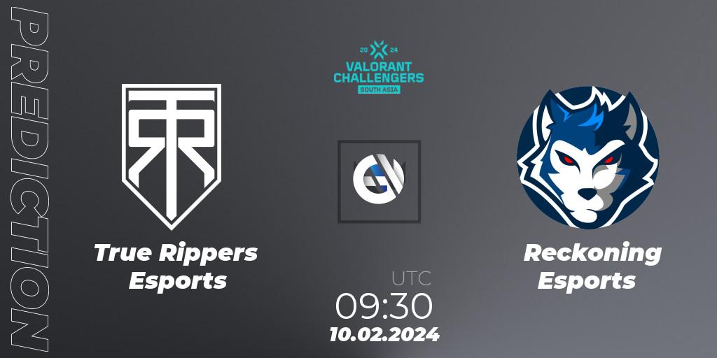 True Rippers Esports - Reckoning Esports: Maç tahminleri. 10.02.24, VALORANT, VALORANT Challengers 2024: South Asia Split 1 - Cup 1