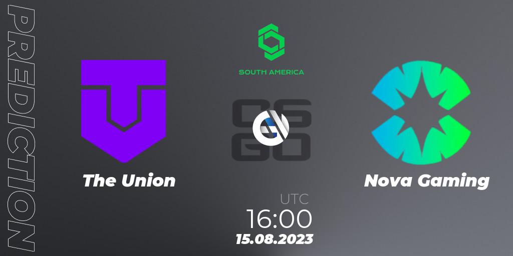 The Union - Nova Gaming: Maç tahminleri. 15.08.2023 at 16:00, Counter-Strike (CS2), CCT South America Series #10: Closed Qualifier