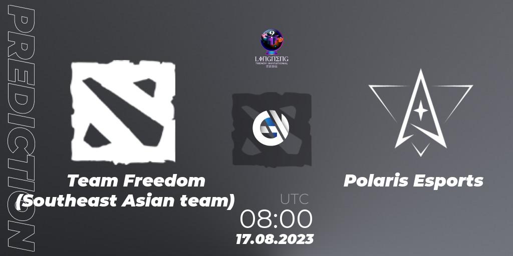 Team Freedom (Southeast Asian team) - Polaris Esports: Maç tahminleri. 22.08.2023 at 08:00, Dota 2, LingNeng Trendy Invitational