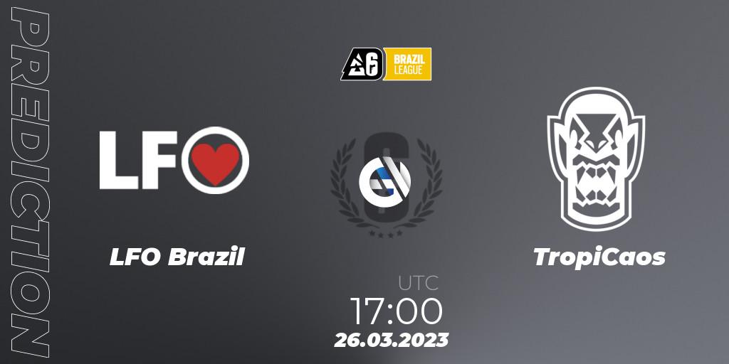 LFO Brazil - TropiCaos: Maç tahminleri. 26.03.23, Rainbow Six, Brazil League 2023 - Stage 1