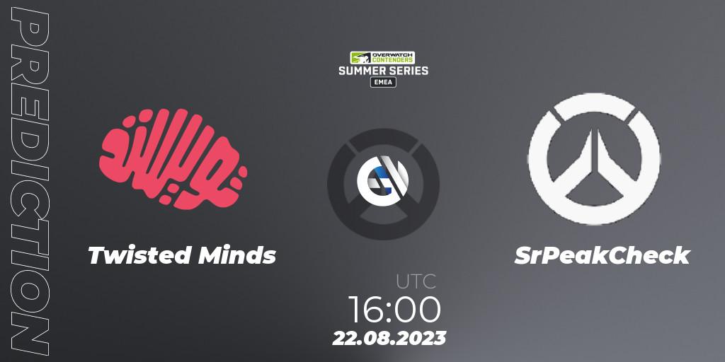 Twisted Minds - SrPeakCheck: Maç tahminleri. 22.08.2023 at 16:00, Overwatch, Overwatch Contenders 2023 Summer Series: Europe