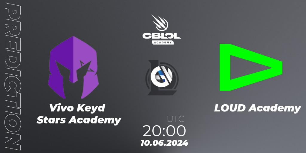 Vivo Keyd Stars Academy - LOUD Academy: Maç tahminleri. 10.06.2024 at 20:00, LoL, CBLOL Academy 2024