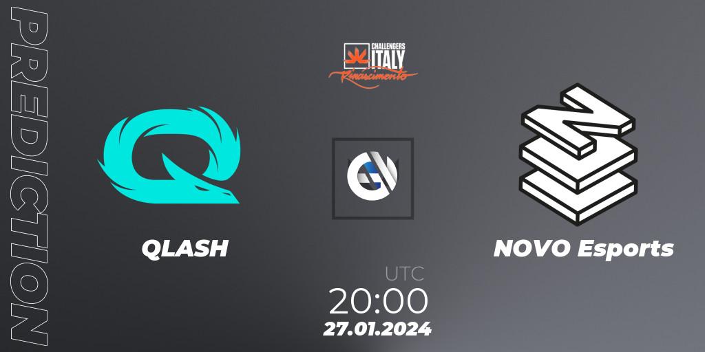 QLASH - NOVO Esports: Maç tahminleri. 27.01.2024 at 20:00, VALORANT, VALORANT Challengers 2024 Italy: Rinascimento Split 1
