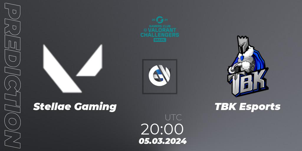 Stellae Gaming - TBK Esports: Maç tahminleri. 05.03.2024 at 20:00, VALORANT, VALORANT Challengers Brazil 2024: Split 1