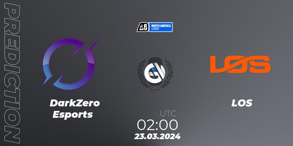 DarkZero Esports - LOS: Maç tahminleri. 22.03.2024 at 23:00, Rainbow Six, North America League 2024 - Stage 1