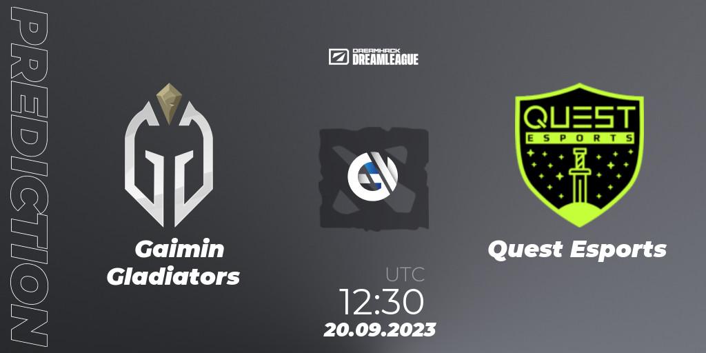 Gaimin Gladiators - PSG Quest: Maç tahminleri. 21.09.2023 at 09:55, Dota 2, DreamLeague Season 21