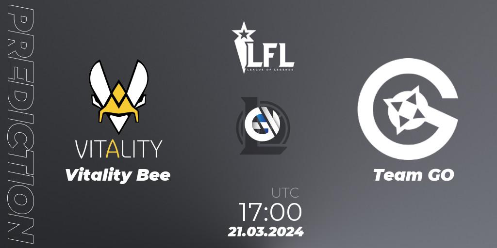 Vitality Bee - Team GO: Maç tahminleri. 21.03.24, LoL, LFL Spring 2024
