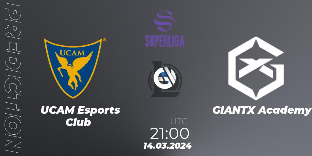 UCAM Esports Club - GIANTX Academy: Maç tahminleri. 14.03.24, LoL, Superliga Spring 2024 - Group Stage