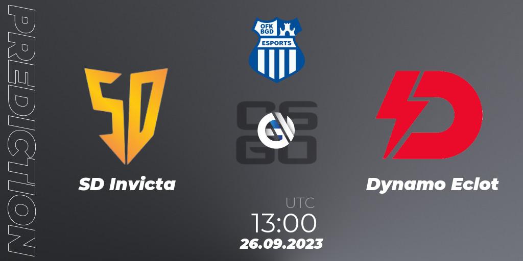 SD Invicta - Dynamo Eclot: Maç tahminleri. 26.09.2023 at 13:00, Counter-Strike (CS2), OFK BGD Esports Series #1