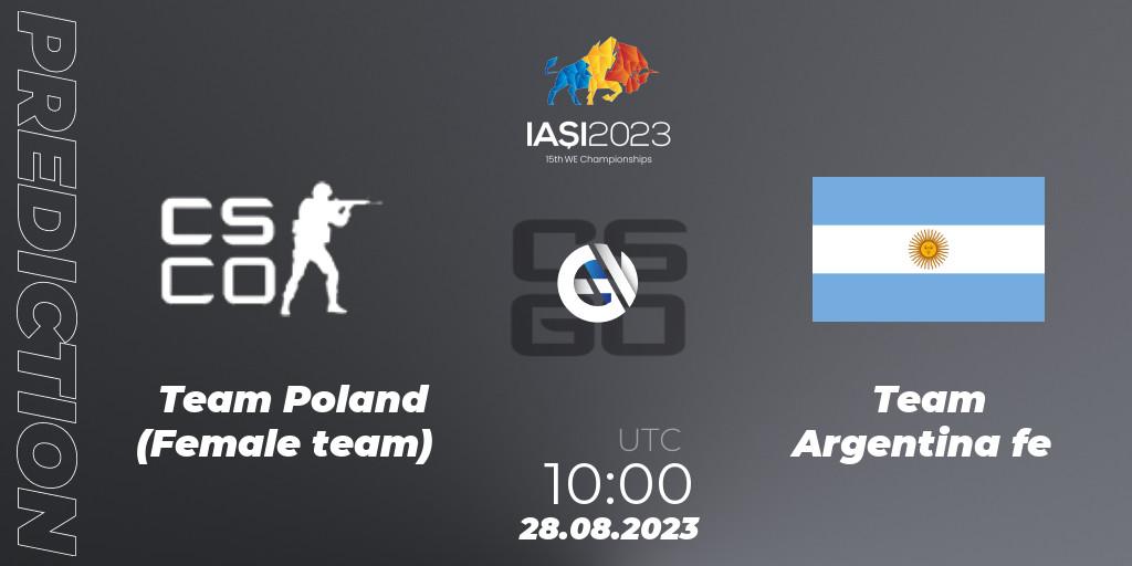 Team Poland (Female team) - Team Argentina fe: Maç tahminleri. 28.08.23, CS2 (CS:GO), IESF Female World Esports Championship 2023